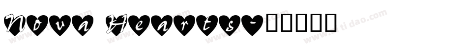Nova Hearts字体转换